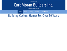 Tablet Screenshot of curtmoranbuilders.com
